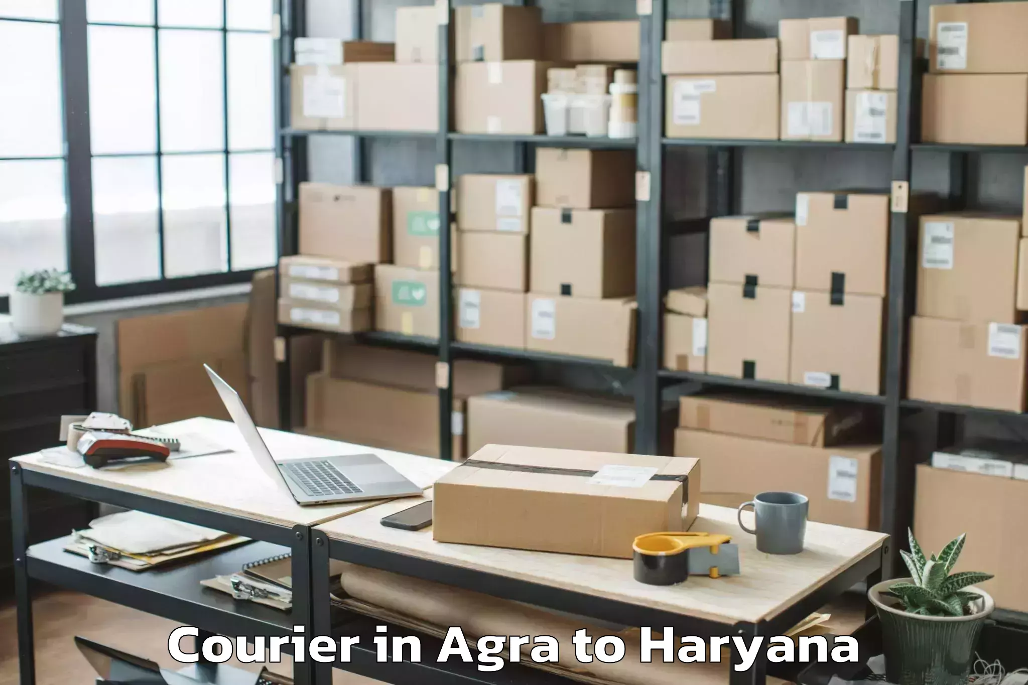 Book Agra to Srm University Haryana Sonipat Courier Online